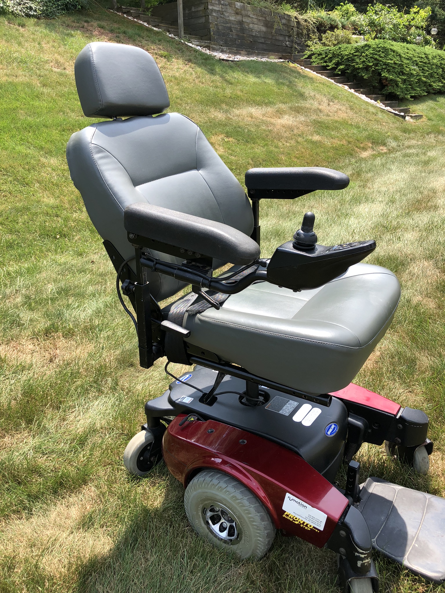 Invacare “Pronto M61” power wheelchair with “SureStep” technology and 5