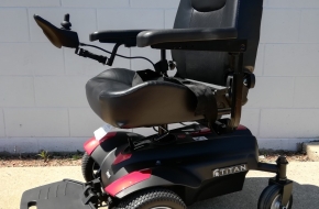 Portable Power Wheelchair Mobility Drive Medical Titan 18″ W/ Van Seat