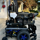 Mid wheel drive power wheelchair for sale. Quantum Edge 3 Stretto.