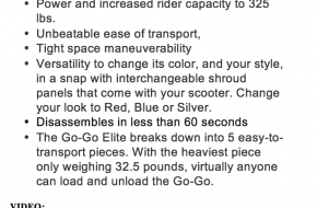Go-Go Elite Traveller Plus HD 3-Wheel Mobility Scooter